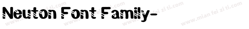 Neuton Font Family字体转换